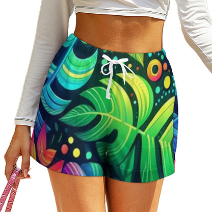 BGZ High Waist Loose Elastic Shorts
